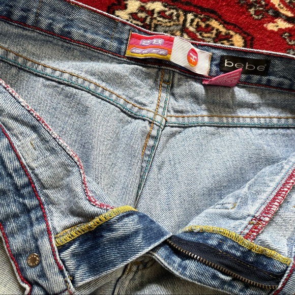 Vintage Bebe Low Rise Flare Jeans - Picture 4 of 12